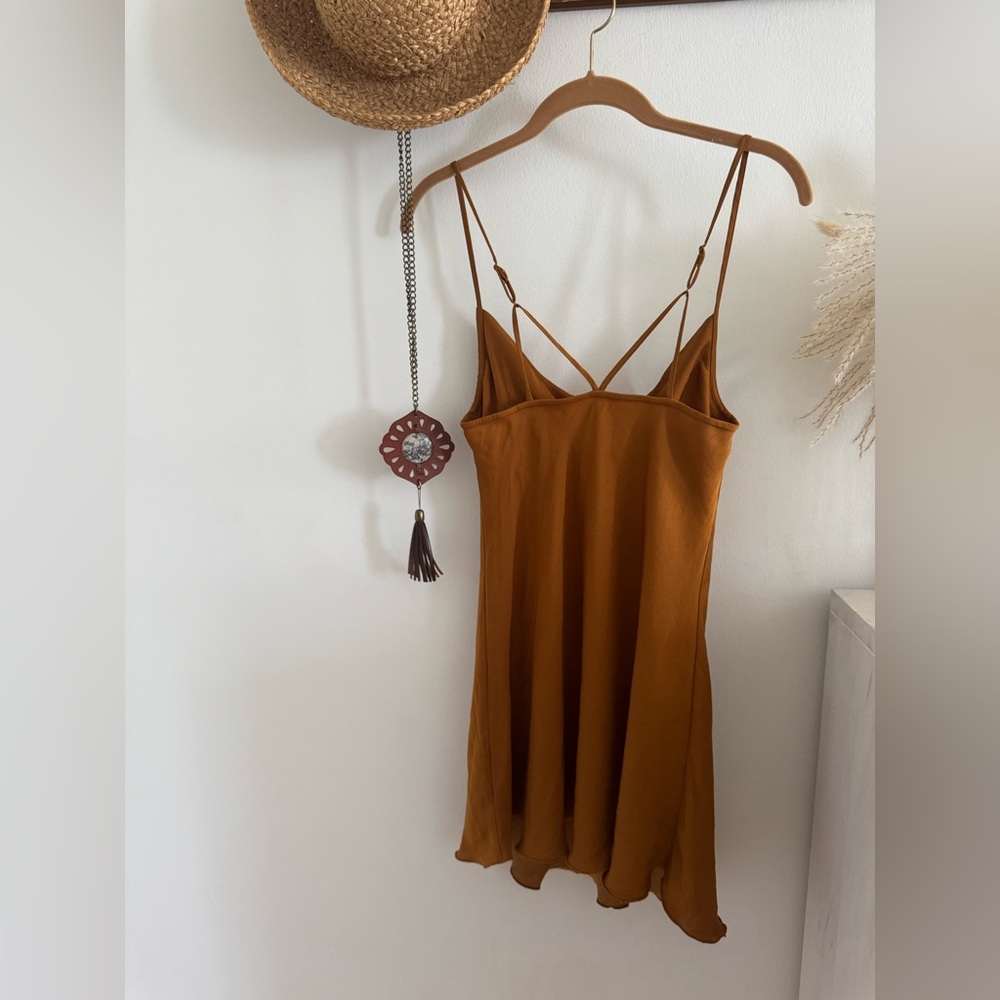 Intimately Free People Rust Slip Dress - Picture 3 of 6